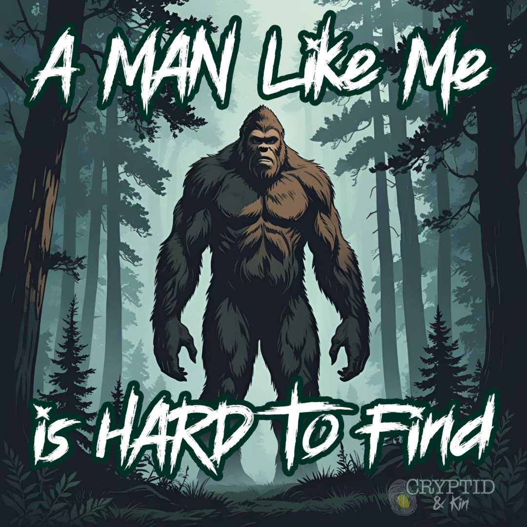 A Man Like Me is Hard To Find - Bigfoot / Sasquatch Art - Supporting Autism Awareness - Cryptid & Kin