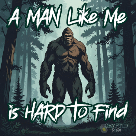A Man Like Me is Hard To Find - Bigfoot / Sasquatch Art - Supporting Autism Awareness - Cryptid & Kin