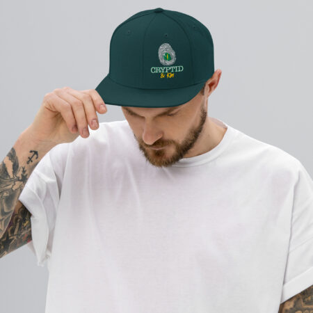Classic Spruce Colored Snapback Hat - Cryptid & Kin Logo