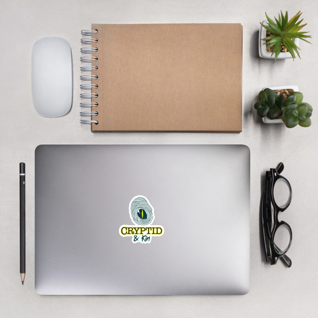 3" x 3" Cryptid & Kin Logo Sticker - Dark on White Background