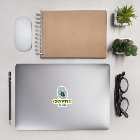 3" x 3" Cryptid & Kin Logo Sticker - Dark on White Background