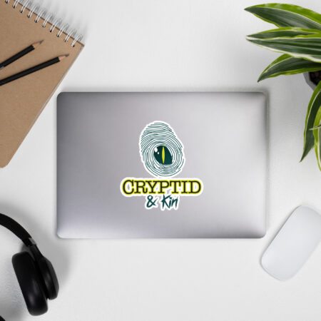 5.5" x 5.5" Cryptid & Kin Logo Sticker - Dark on White Background