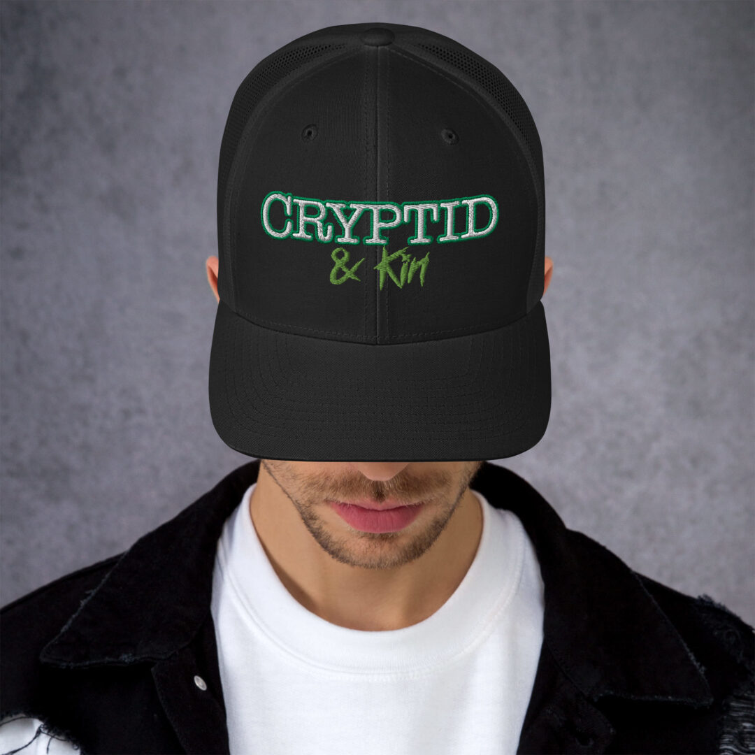 Crytpid & Kin - Embroidered OG Logo on Black Retro Trucker Hat