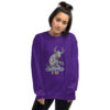 Baby Wendigo - Soft ultraviolet Purple Crew Neck Sweater - Cryptid & Kin - neurodivergent apparel featuring mythical creatures