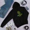 Black - OG Cryptid & Kin Unisex Hoodie featuring official logo (finger print / alien eye) - celebrating neurodiversity