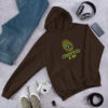 Brown - OG Cryptid & Kin Unisex Hoodie featuring official logo (finger print / alien eye) - celebrating neurodiversity