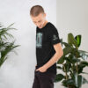 A Man Like Me is Hard To Find - Bigfoot Men's T-Shirt - Black Heather - Side View
