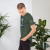 A Man Like Me is Hard To Find - Bigfoot Men's T-Shirt - Heather Forest - Side View