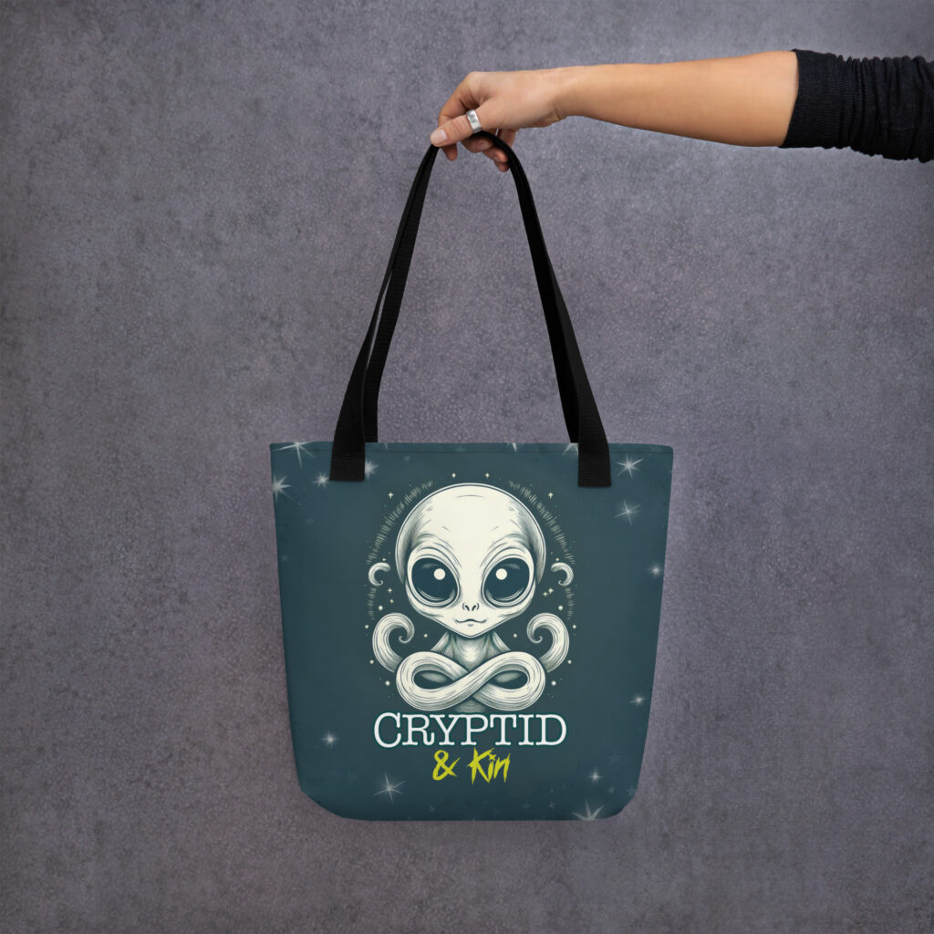 Autistic Alien - Tote Bag - Cryptid & Kin Original Design - Support Autism Awareness and Neurodivergent Resources