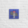 12" x 12" Moth Man - Lurk Off - Autistic Artist Custom Drawing Print on Canvas