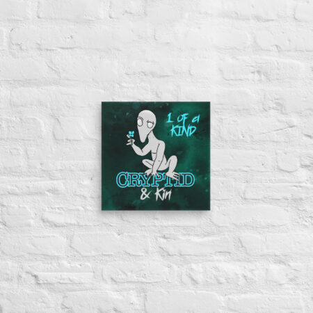 Dover Demon - 1 of a Kind - Wall Art - Print on Canvas to Support Autism Awareness - Size 12" x 12"