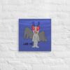 16" x 16" Moth Man - Lurk Off - Autistic Artist Custom Drawing Print on Canvas