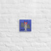 8" x 8" Moth Man - Lurk Off - Autistic Artist Custom Drawing Print on Canvas