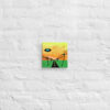8" x 8" Get Lost - UFO in Sunset - Original Autistic Art on Canvas - Cryptid & Kin - Celebrating Neurodiversity
