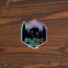 Sasquatch / Bigfoot - Hide & Seek Champion - Holographic Sticker - 4" x 4"