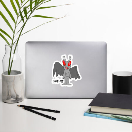 5.5" x 5.5" - Moth Man - Lurk Off - Cryptid & Kin Sticker