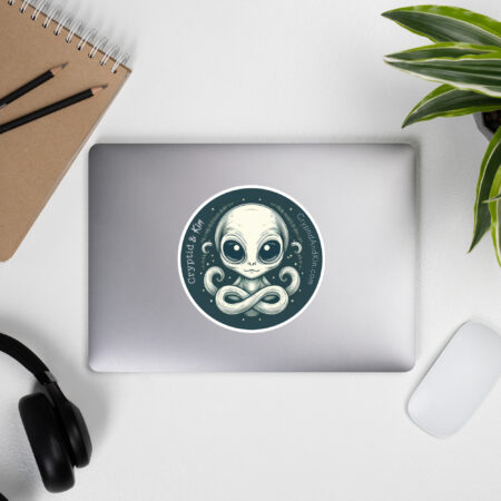 5.5" x 5.5" Autism Awareness Alien Sticker - Cryptid & Kin