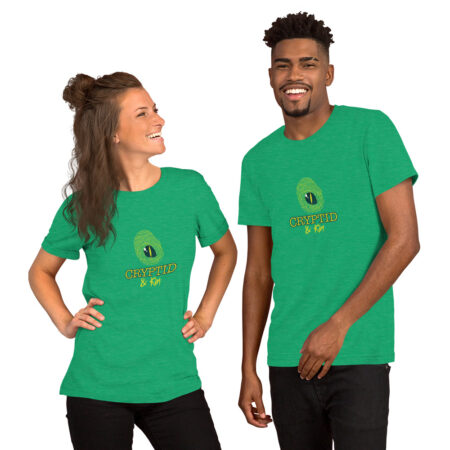 OG Cryptid & Kin Logo - Unisex T-Shirt - Heather Acid Green