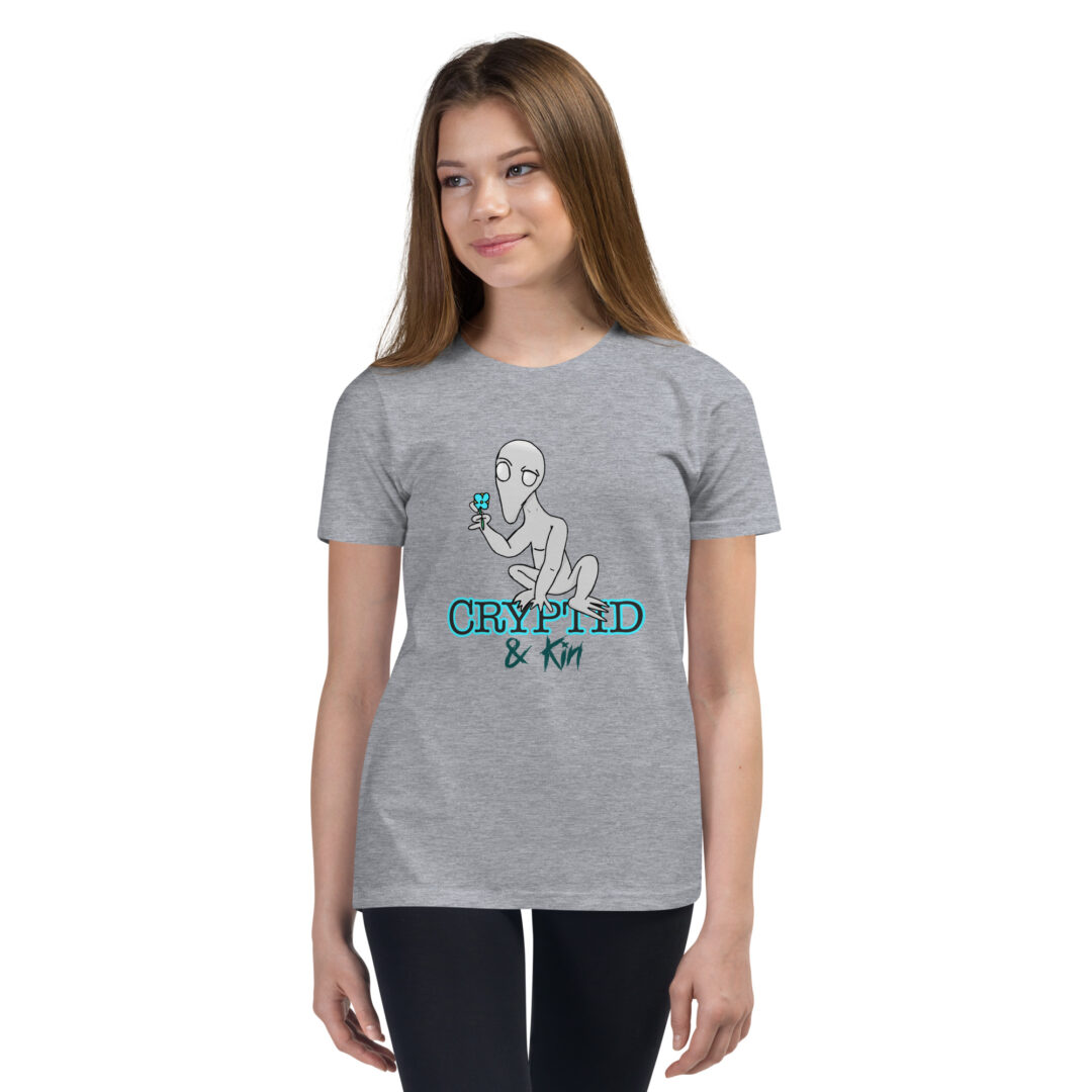 Dover Demon - 1 of a Kind - Cryptid & Kin - Soft Kids T-Shirt - Heather Gray