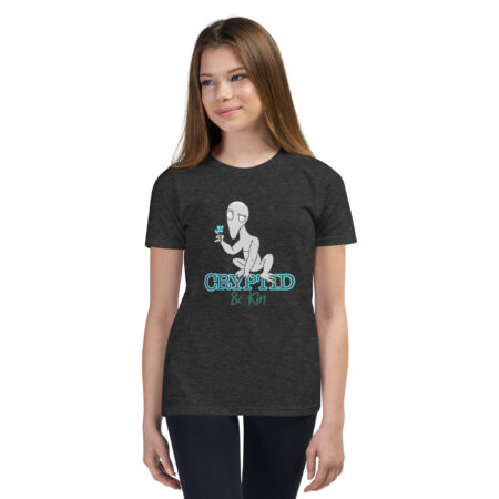 Dover Demon - 1 of a Kind - Cryptid & Kin - Soft Kids T-Shirt - Dark Heather Grey