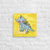 Chupacabra - Legend - Cryptid Wall Art - Print on Canvas to Support Autism Awareness - Size 16" x 16"