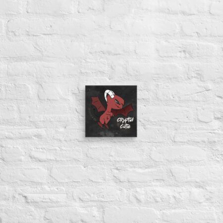 Cryptid Cutie - Jersey Devil - Wall Art - 8" x 8" Print on Canvas