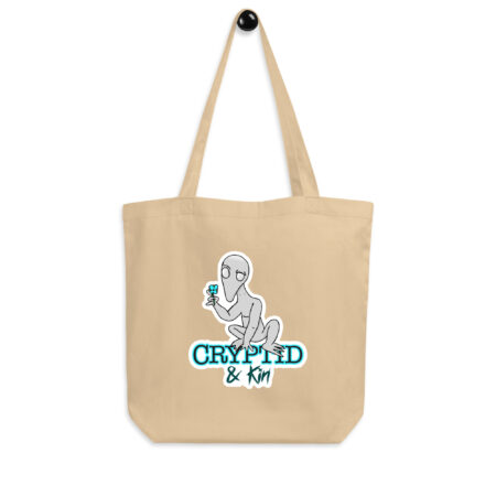 Dover Demon - 1 of a Kind - Cryptid & Kin - Sturdy Eco Tote Bag - Tan / Oyster Color