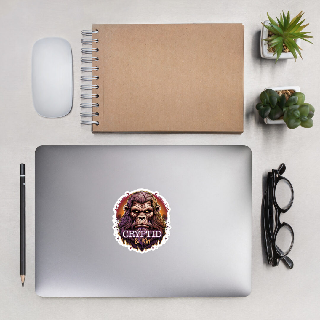Bigfoot - Big Beard - 4" x 4" Sticker - Cryptid & Kin
