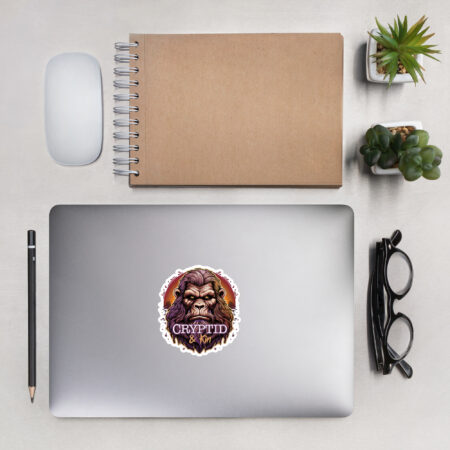 Bigfoot - Big Beard - 4" x 4" Sticker - Cryptid & Kin