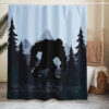 Bigfoot Shower Curtain - Hide N Seek Champ - 71" x 74" - Cryptid & Kin