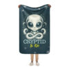 Alien Sherpa Blanket that supports Autism Awareness - Size 37" x 57"