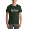 Big Brain. Built Different. - Soft T-shirt Supporting Autism Awareness - Heather Emerald