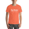 Big Brain. Built Different. - Soft T-shirt Supporting Autism Awareness - Heather Orange