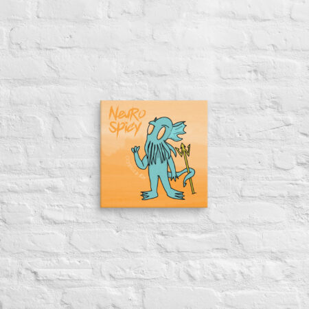 Cthulhu Wall Art - Cryptid Creature Print on Canvas - 12" x 12" - NeuroSpicy