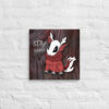 Baby Wendigo - Stay Sharp - Wall Art - Canvas Print - 16" x 16" - Cryptid & Kin