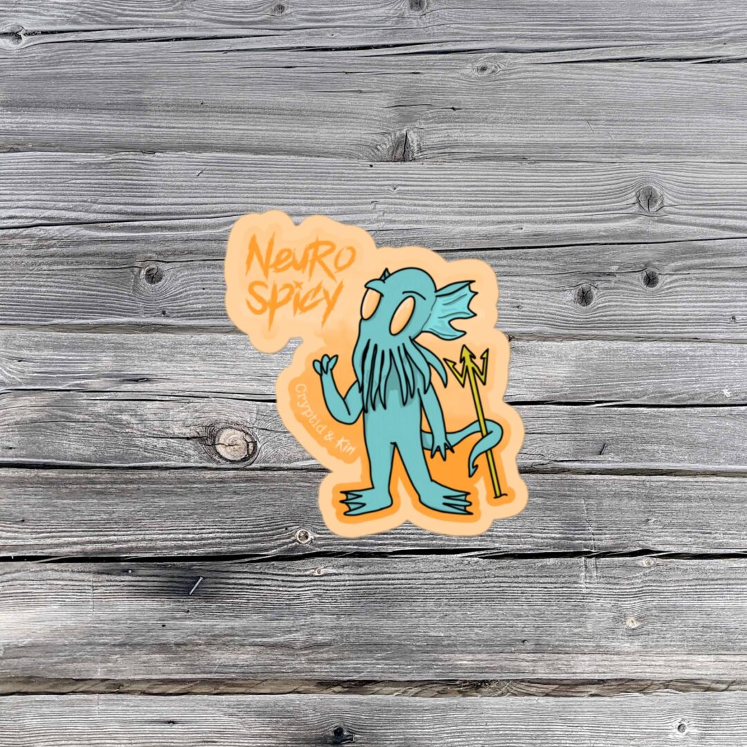 Cthulhu Sticker - Cryptid Creature Decal - 3" x 3" - NeuroSpicy