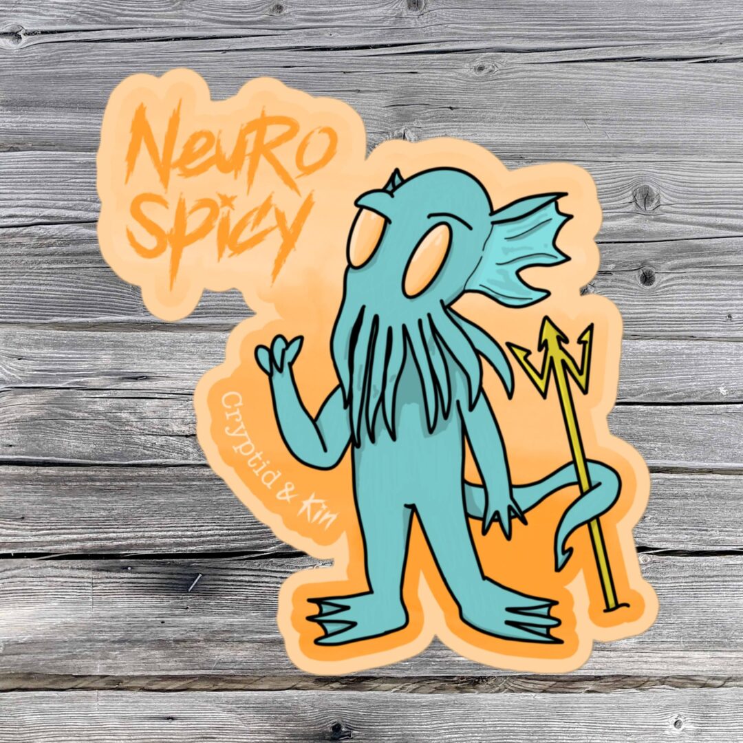 Cthulhu Sticker - Cryptid Creature Decal - 5.5" x 5.5" - NeuroSpicy