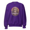 Bigfoot Close Up - Crewneck Sweater - Soft Sasquatch Sweatshirt - Purple