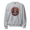 Bigfoot Close Up - Crewneck Sweater - Soft Sasquatch Sweatshirt - Light Sport Gray