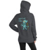 Cthulhu Hoodie - Smack Doubt in the Tentacle - Unisex Sweater - Dark Gray Heather - Back View