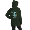 Cthulhu Hoodie - Smack Doubt in the Tentacle - Unisex Sweater - Forest Green - Back View