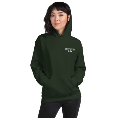 Cthulhu Hoodie - Smack Doubt in the Tentacle - Unisex Sweater - Forest Green - Front View