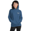 Cthulhu Hoodie - Smack Doubt in the Tentacle - Unisex Sweater - Indigo Blue - Front View