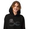 Bigfoot Believes in Me Soft Oversized Hoodie = Sasquatch & Autism Awareness = Color: Black