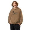 Bigfoot Believes in Me Soft Oversized Hoodie = Sasquatch & Autism Awareness = Color: Vintage Brown