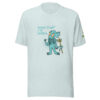 Cthulhu unisex T-Shirt - Smack Doubt in the Tentacle - Heather Prism Ice Blue Color