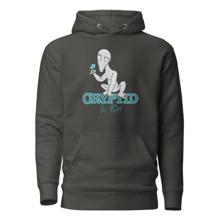 Dover Demon - 1 of a KIND - Hoodie - Vintage Black / Dark Gray