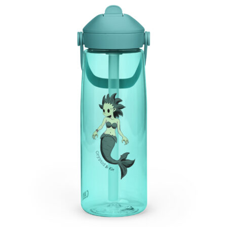 Mermaid Water Bottle - Camelback - 25 oz - Ice Blue - Cryptid & Kin