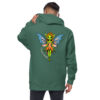 Fairy / Pixie Zip Up Hoodie - Cryptid & Kin - Soft Alpine Green Color - Back