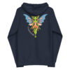 Fairy / Pixie Zip Up Hoodie - Cryptid & Kin - Navy Color - Back